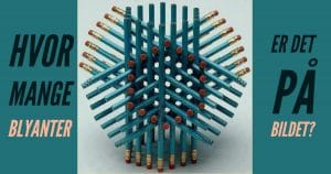 Bilde til gåten: Hvor mange blyanter er det på bildet?
